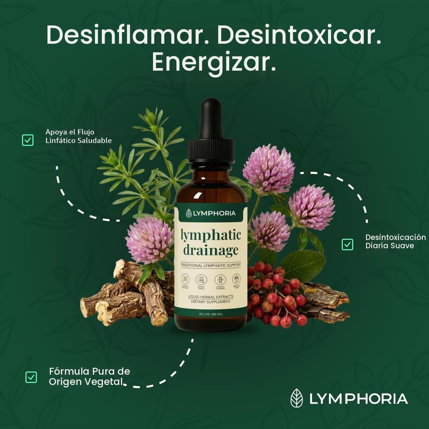 Lymphatic Drainage - Gotas de drenaje linfático para aliviar la hinchazón y deshinchar