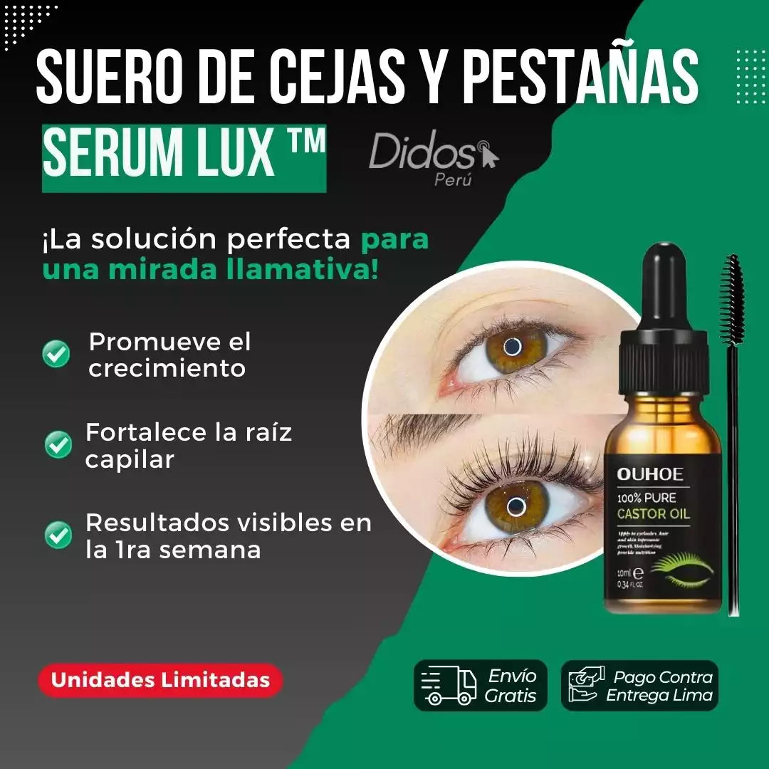 SerumLux - Crecimiento de Cejas y Pestañas