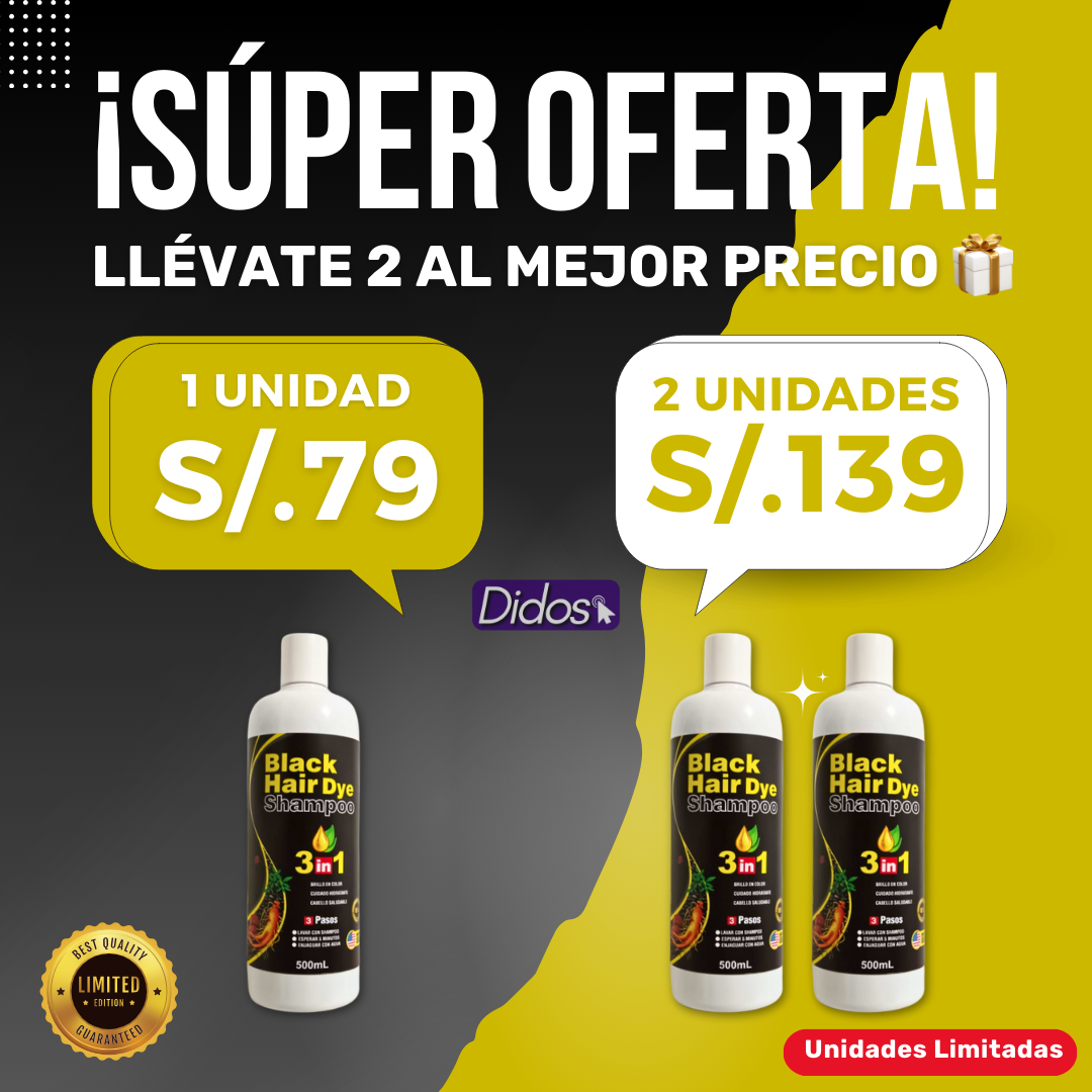 SHAMPOO ANTICANAS UNISEX BLACK PRO ™